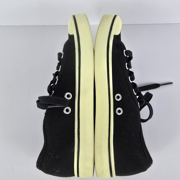 Keen Womens Black Canvas Tennis Shoes/ Sneakers Tie Up Size 6.5 - Picture 6 of 9